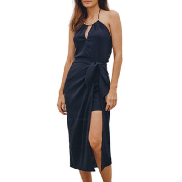 Luna Detail Midi Dress Vix Paula Hermanny NEW WITH TAGS SIZE SMALL - Picture 4 of 4